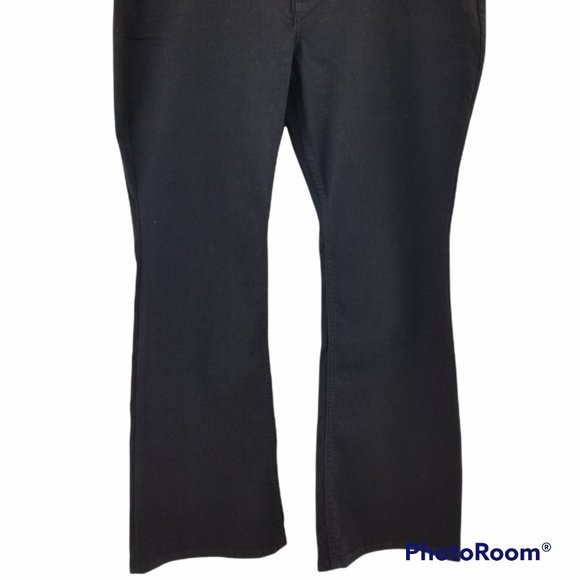 Lee Riders MidRise Boot Cut Jeans Black Deep  Dyed   Womens Size 18P Petite - Picture 3 of 6